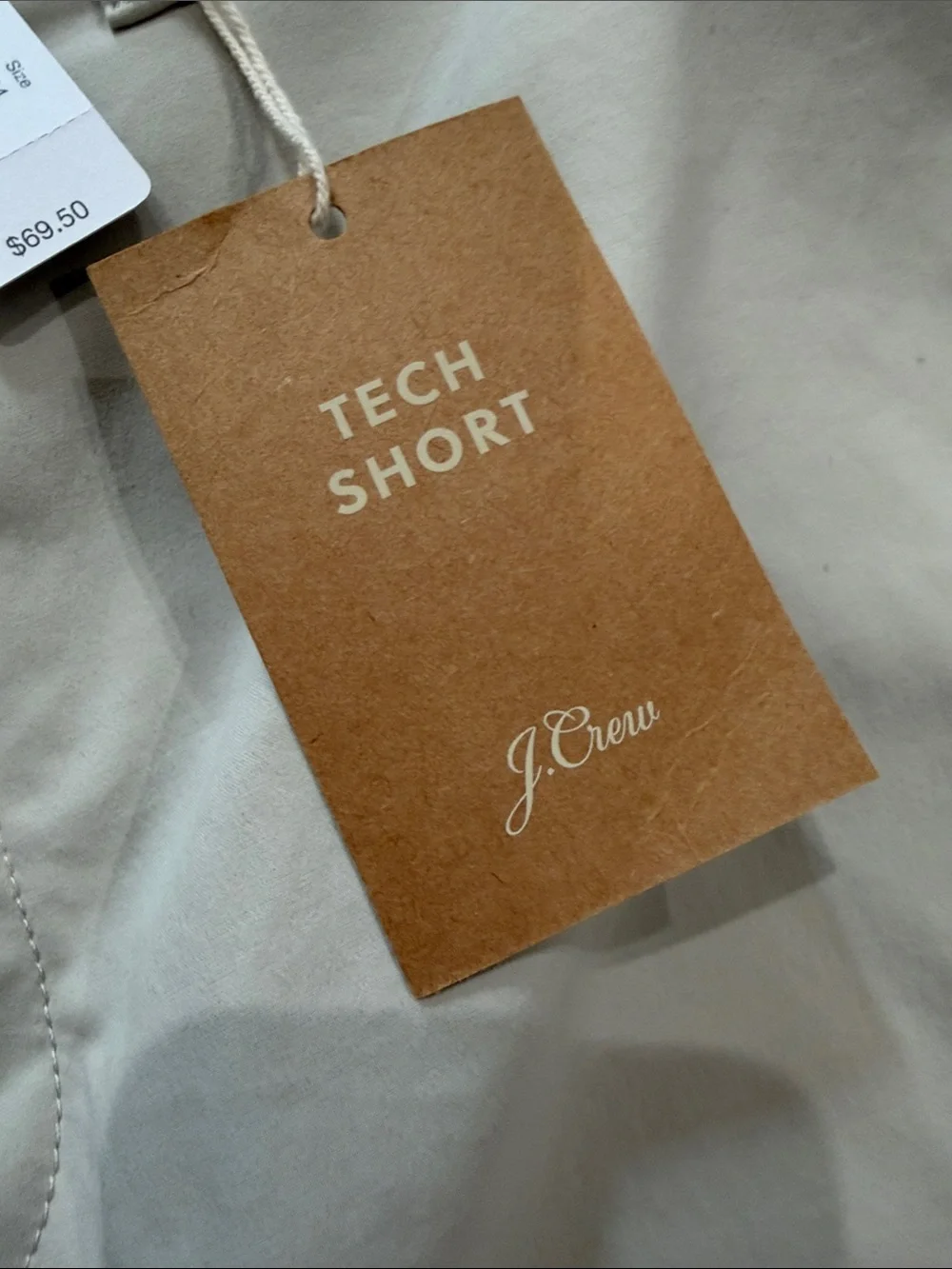 J. Crew Men's Tech Shorts in Light Beige nwt | size 34